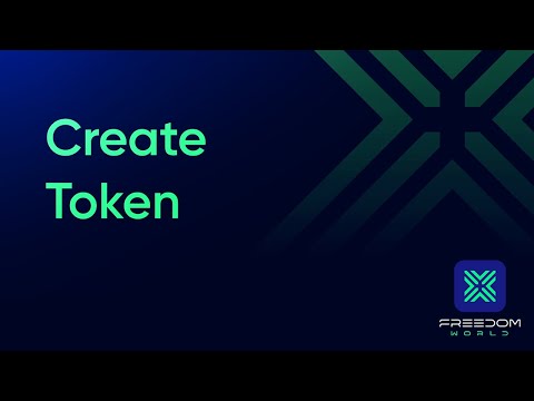 How to create your community token on Freedom World