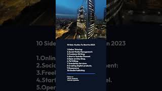 10 Side Hustles To Start In 2023.
