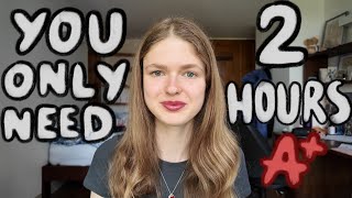 how to structure the perfect study session if you feel behind