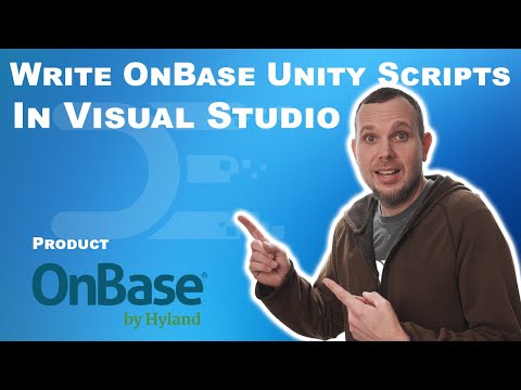 Write OnBase Unity Scripts in Visual Studio