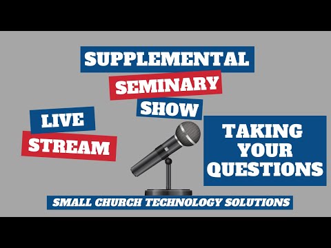 🔴 Live Taking Your Church Tech Questions...