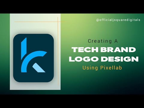 K Logo Design for Tech Brand | Pixellab Tutorial