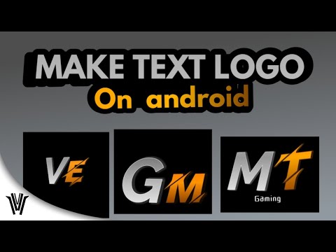 HOW TO MAKE TEXT LOGO ON ANDROID||LOGOPIT||VEDITINGPRO