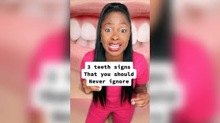 3 teeth signs you should never ignore😱 #hygienist #dentalhygienist