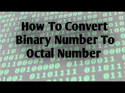 Binary Number To Octal Number Conversion