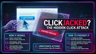 Clickjacking Attacks Explained In 6 Mins 🔥 : How Hackers Trick You Online