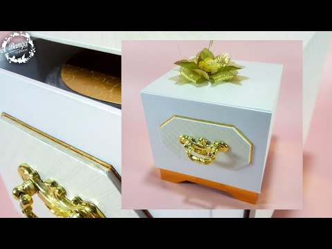DIY Gift box | Paper craft ideas | Paper gift idea | Kotak laci isi 2 toples | Drawer box for 2 jar