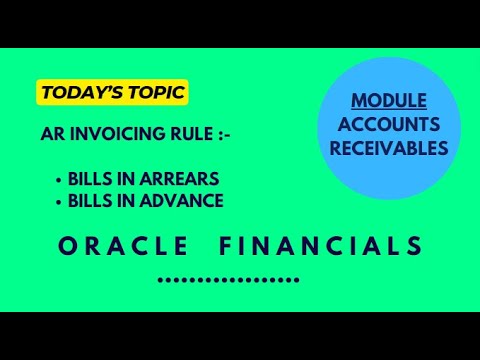 Oracle AR Invoicing Rules   Arrears & Advance #oracle #oracleerp #oraclefinance