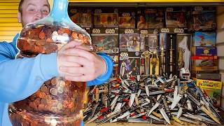 I Found THOUSANDS in Weapons, Cash & Rare Toys in Storage Unit!