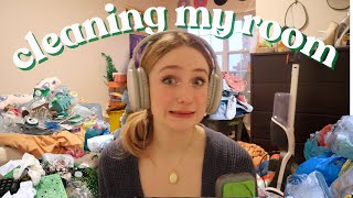 cleaning my insanely messy room