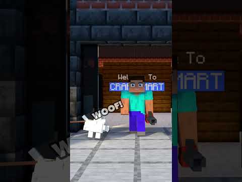 Steve vs. The Barking Menace! #minecraftanimation