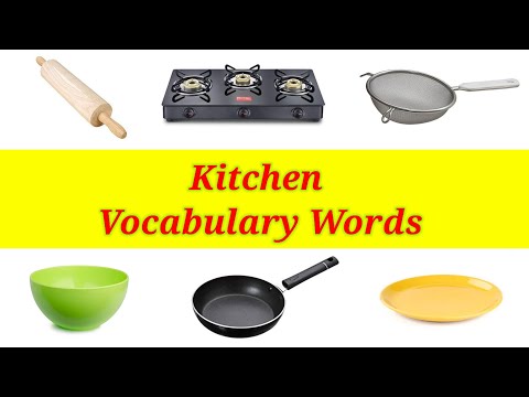 Kitchen Vocabulary Words | Kitchen Related Words | Kids Vocabulary @funnlearnpreschool6016