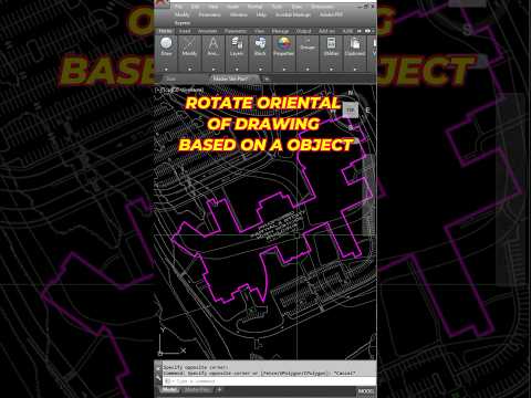 AutoCAD Tips: How to Rotate a Drawing Oriented to an Object