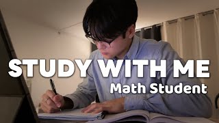 3 HOUR STUDY WITH ME | Focus, Math, Background Noise, No music