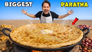 Cooking World’s Biggest Aloo Paratha 🔥 - सबसे बड़ा आलू का पराठा 😱 | 7 Days Cooking Challenge | Day-5