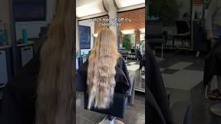 Watch me cut off my Client’s hair #hairstylist #haircut #chop #hairdonate #asmr #salonhair