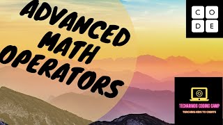 Advanced Math operators | Techarinos Coding