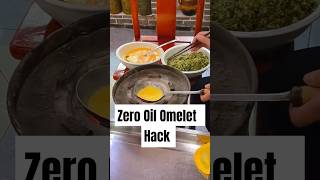 Zero Oil Omelet | Healthy Breakfast Hack #omlet #healthy #streetfood #chinesefood #chefwire #reels