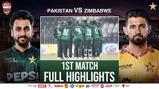 Full Highlights | Pakistan vs Zimbabwe | Match 01 | Tri Nation Series | PCB | M2T1U