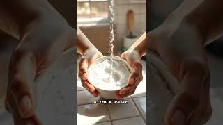 60-Second Grout Refresh: Pantry Paste Hack for Sparkling Tiles! #DIYHack #CleaningTip