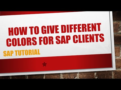 How to give different colors for clients in SAP log on Screen