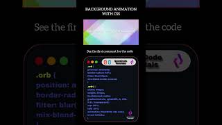 Mesmerizing Background Animation Using Pure CSS, HTML & JavaScript! 💻✨ #coding #frontendcourse #web