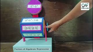 Algebraic expression working model - maths tlm #craft - @qafmodels786