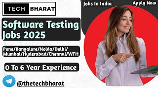 WFH testing jobs | Software testing Jobs 2025 | Manual & Automation Testing | QA Jobs | Tech Bharat