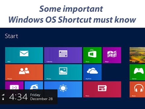 Some important Windows OS Shortcut must know