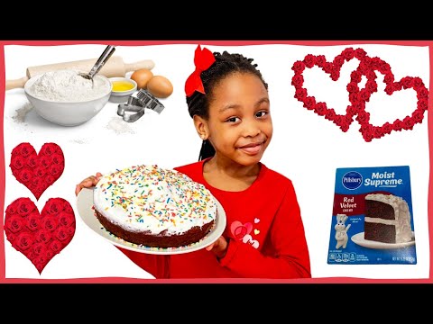 Valentine’s Day Baking Cake for Mom & Dad
