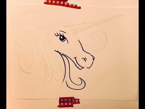 How to draw step by step drawing a unicorn