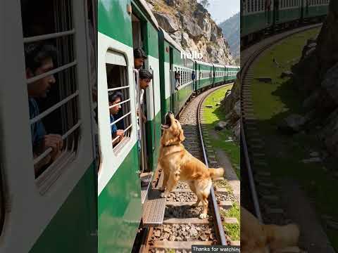 Dog saved the lives of millions of train passengers 😭 #ai #dog #rescue #train