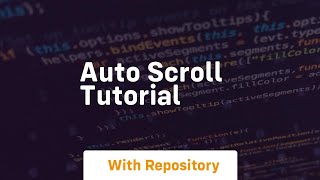 auto scroll tutorial