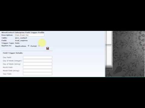 Triggers Profiles for WiredContact Hosted CRM