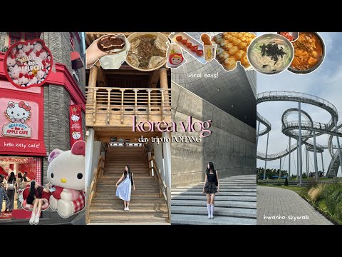 KOREA VLOG 🇰🇷 : hello kitty cafe, street food, pohang day trip, what i eat, gwangjang market