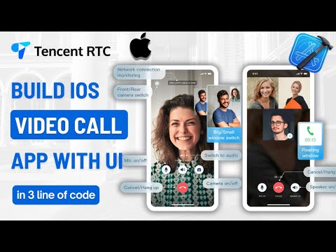 Build a 1v1 Video Chat App like WhatsApp in 3 lines of code with UI! | iOS Tutorial for Beginner