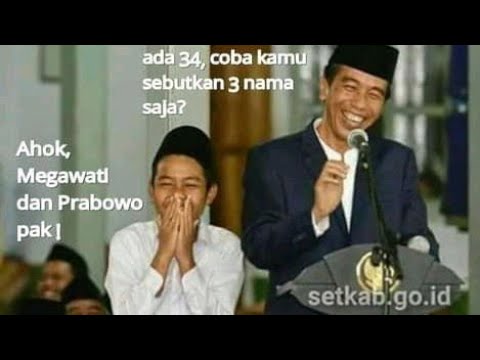 momen bapak Jokowi tertawa!