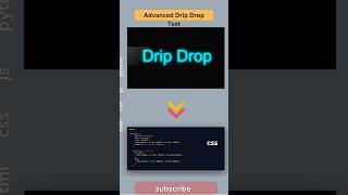 Text Melting Like Water? 🔥💧 | HTML CSS Magic!