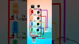 how to make water level indicator in home amplifier #electrical #shorts #electricalprojects