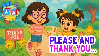 Please and Thank You Song 🌟 | Manners Matter with Avi & Ari | Kids Learning Song about Gratitude