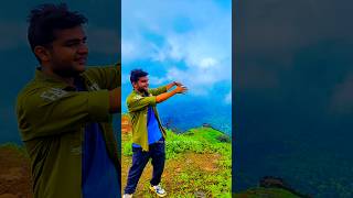 Unreal Views from Rajmachi Fort 😍 | Pune Trek Adventure #TrekkingVlog #Shorts