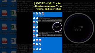 Cracker (.Beast) ransomware Virus #shorts #trending #beast  #Cracker