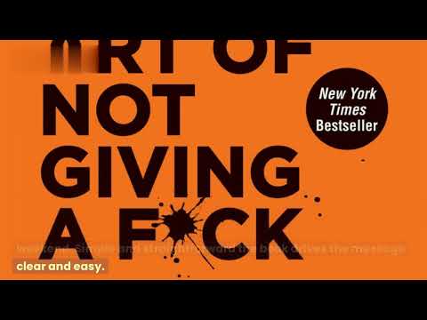 Book review of The Subtle Art of not Giving A F*ck