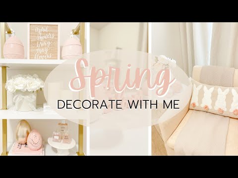 SPRING DECORATE WITH ME 2023 || EASTER DECORATING IDEAS || DECLUTTER + ORGANIZE SPRING DECOR