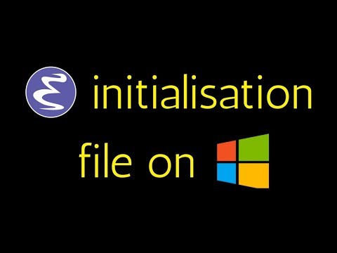 The Emacs initialisation file and customising its location on Windows 10