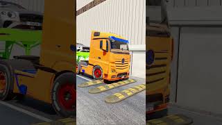 Truck tow expensive cars  #shortvideo#beamngdrive #simulation #india #truck #speedbump
