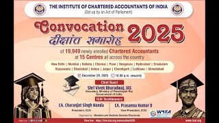 Live webcast ICAI Convocation 2025