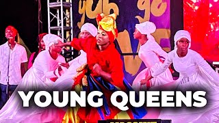 Young Calypso Queens Competition at Carnival Village in the Queen’s Park, Savannah Trinidad