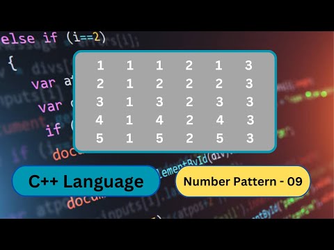 Solve any Number Pattern program part 9 in C++