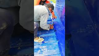 Latero #firewall #firewallprotection firewall Roof Flashing #wallflashing #ribtype #barcelonablue